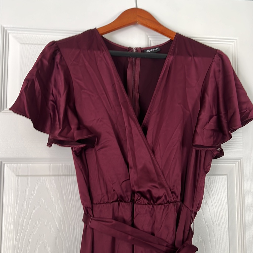 Garnet Faux Wrap Dress